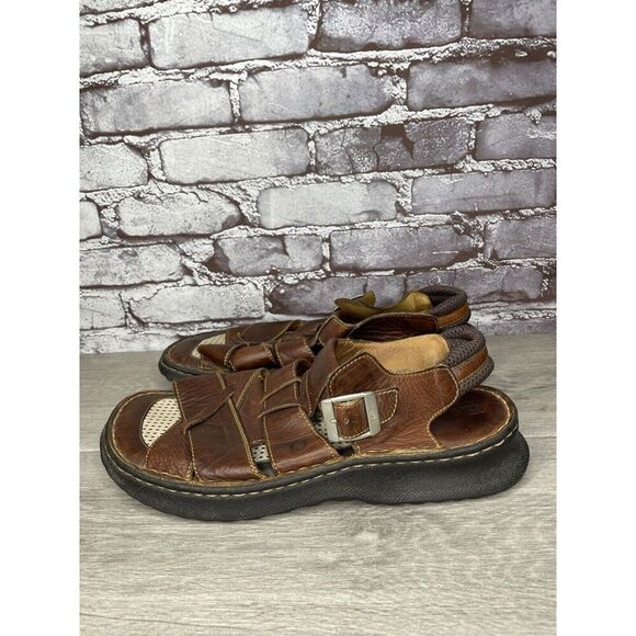 Born Brown Leather Fisherman Comfort Strap Casual Sandals Men’s Sz 46EU/12M US - Picture 16 of 16